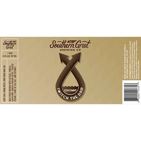 Southern Grist Coconut Switch the Drip Milk Stout