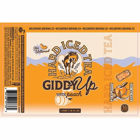 Weldwerks Giddy Up with Peach Hard Iced Tea
