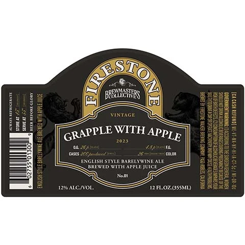 Firestone Grapple with Apple Barleywine Ale