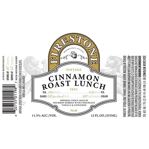 Firestone Cinnamon Roast Lunch Imperial Stout