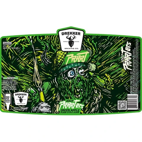 Drekker Jolly PRRRTers Green Apple Slush Sour