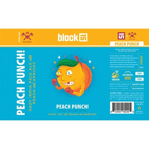 Block 15 Peach Punch (You In The Eye) Hazy IPA