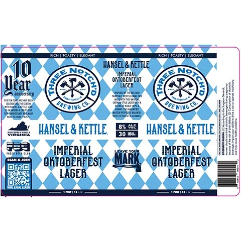 Three Notch'd Hansel & Kettle Lager