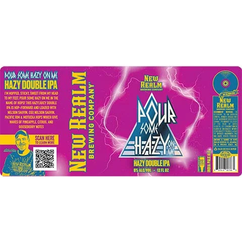 New Realm Pour Some Hazy On Me Hazy DIPA