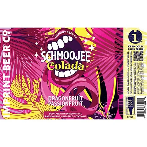 Imprint Schmoojee Dragonfruit Passionfruit Colada Sour