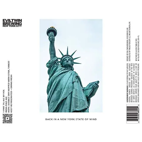 Evil Twin Back In A New York State of Mind IPA
