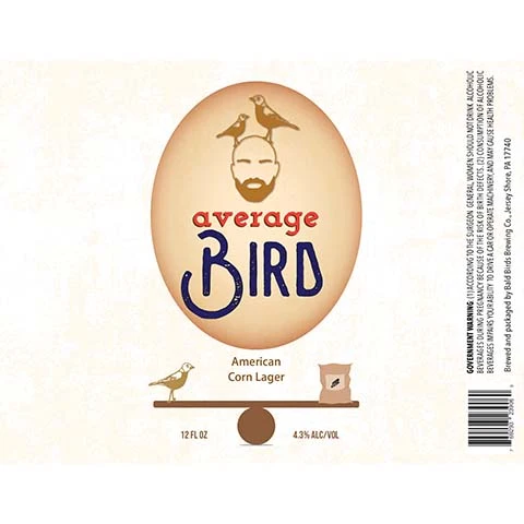 Bald Birds Average Bird Lager