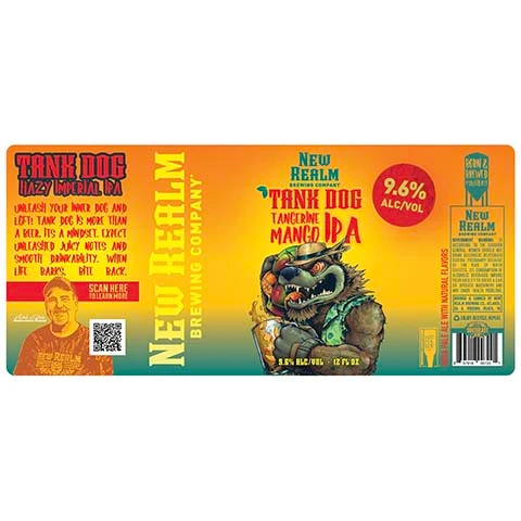 New Realm Tank Dog Tangerine Mango IPA