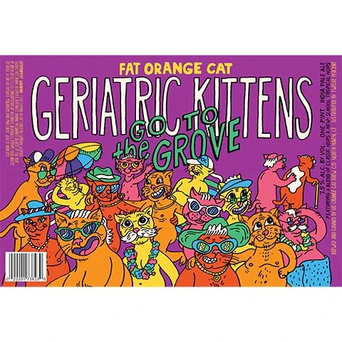 Fat Orange Cat Geriatric Kittens Go To The Grove IPA