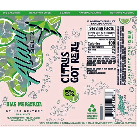 Alani Seltz Lime Margarita