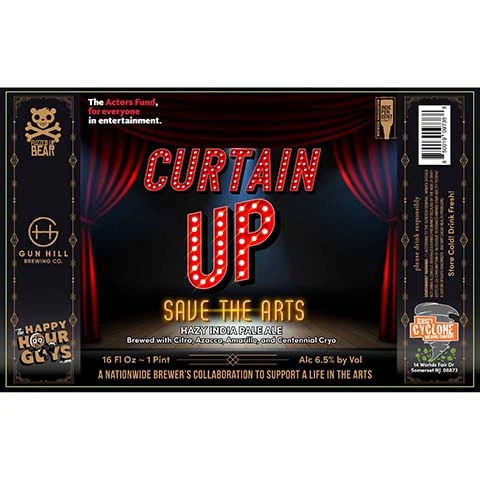 Jersey Cyclone Curtain Up Hazy IPA