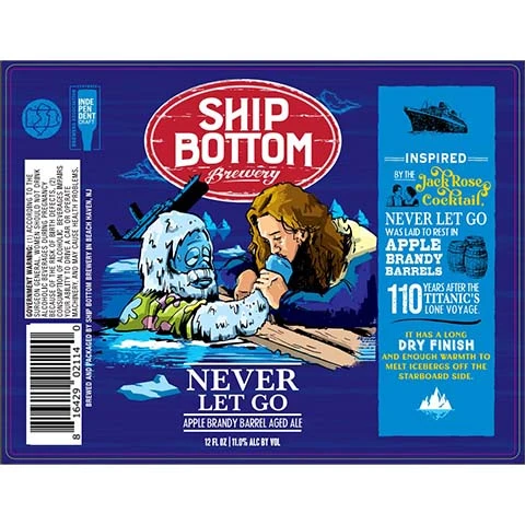 Ship Bottom Never Let Go Apple Brandy Barrel Aged Ale