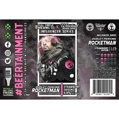Full Circle/Warcloud Dudley Perkins Rocketman Strawberry Saison