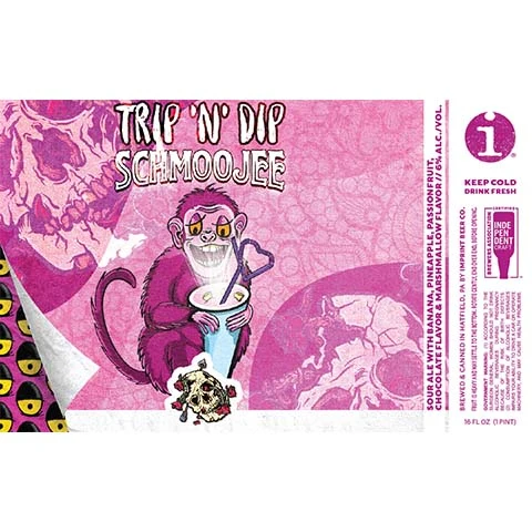 Imprint Trip 'N' Dip Schmoojee Sour Ale (Banana, Pineapple, Passionfruit, Chocolate)