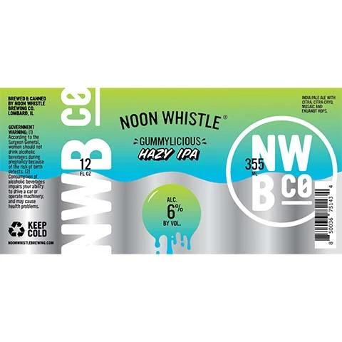 Noon Whistle Gummylicious Hazy IPA