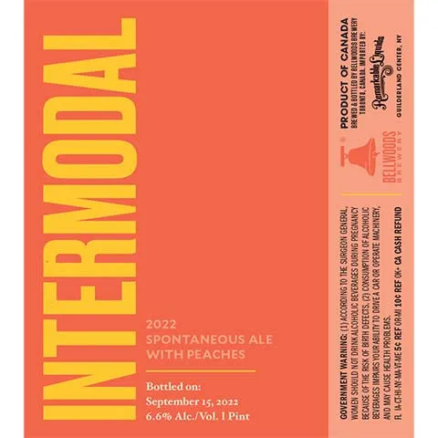 Bellwoods Intermodal Spontaneous Ale 2022