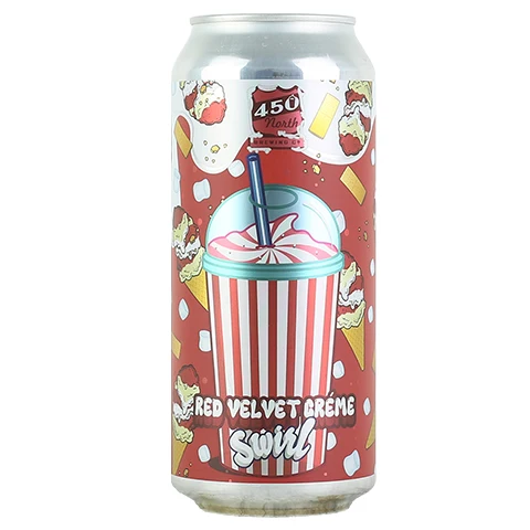 450 North Red Velvet Creme Swirl Slushy XL Sour
