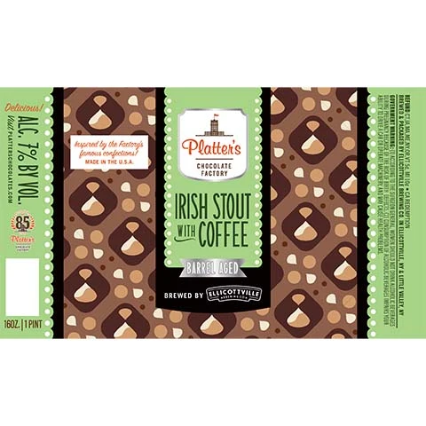 Ellicottville Platter's Chocolate Factory Irish Stout