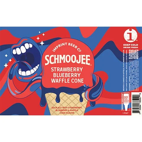 Imprint Schmoojee Strawberry Blueberry Waffle Cone Sour Ale