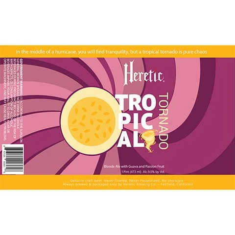 Heretic Tornado Tropical Blonde Ale