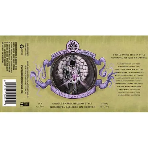 Czig Meister Dark Sovereign Belgian Quadrupel Ale