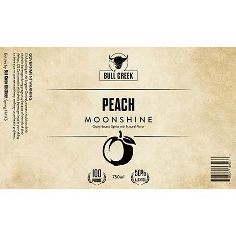 Bull Creek Peach Moonshine