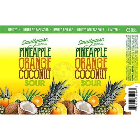 Smuttynose Pineapple Orange Coconut Sour Ale