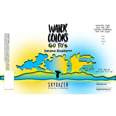 Skygazer Watercolors Go To's Banana Blueberry Smoothie Sour Ale