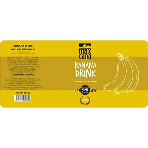 Maxcana Banana Drink Cachaca