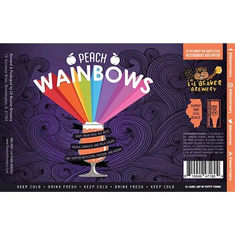 Lil Beaver Peach Wainbows Hazy IPA