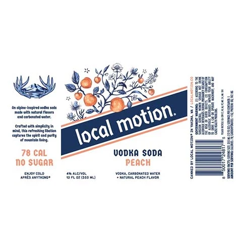 Local Motion Vodka Soda Peach