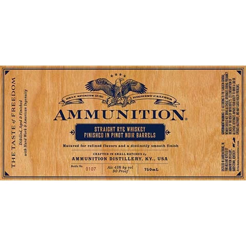 Ammunition Straight Rye Whiskey