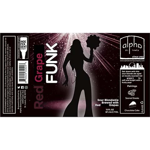Alpha Red Grape Funk Sour Blonde Ale