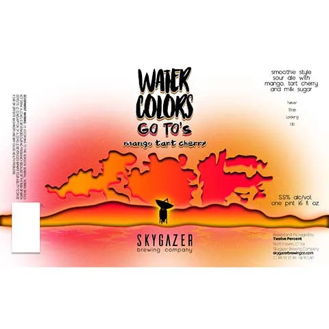 Skygazer Watercolors Go To's Mango Tart Cherry Smoothie Sour Ale