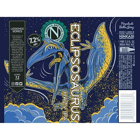 Ninkasi Eclipsosaurus Hazy IPA