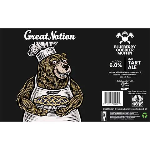 Great Notion Blueberry Cobbler Muffin Tart Ale