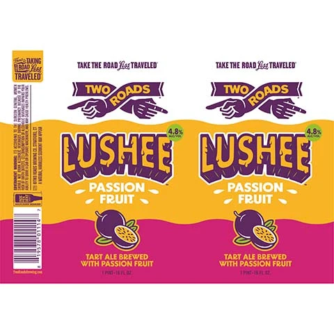 Two Roads Lushee Passion Fruit Tart Ale