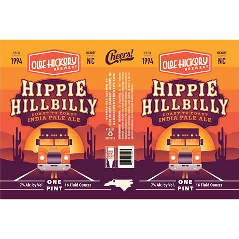 Olde Hickory Hippie Hillbilly IPA