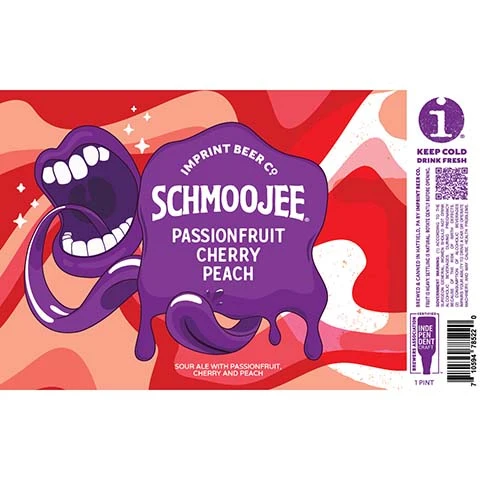 Imprint Beer Schmoojee Passionfruit Cherry Peach Sour Ale