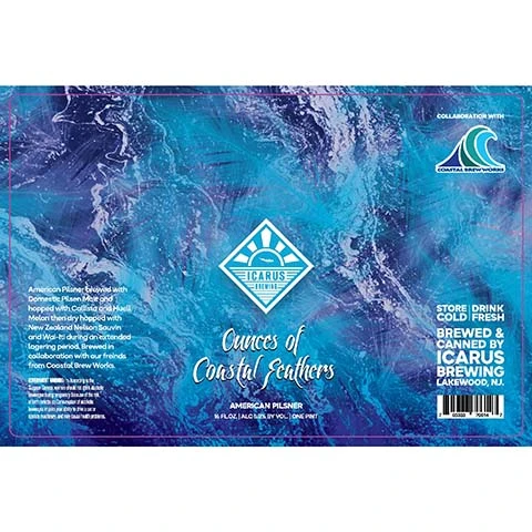 Icarus Ounces of Coastal Feathers Pilsner