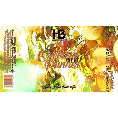 Heist Orchard Runner Hazy IPA
