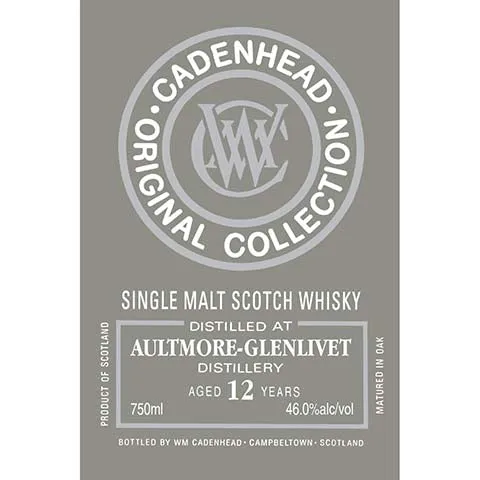 Cadenhead's Aultmore-Glenlivet Aged 12 Years Single Malt Scotch Whisky