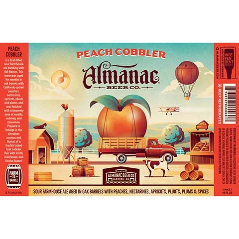 Almanac Peach Cobbler Sour Farmhouse Ale