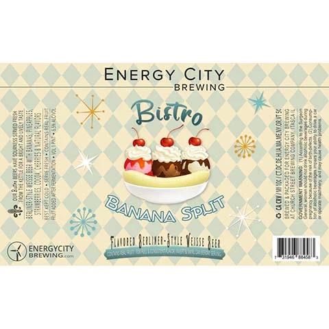 Energy City Bistro Banana Split Berliner Weisse Beer