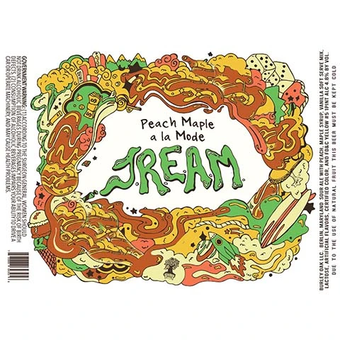 Burley Oak Peach A La Mode JREAM Sour Ale