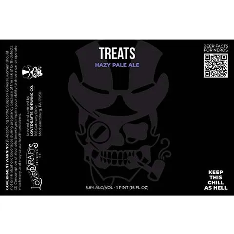 Lovedrafts Treats Hazy Pale Ale