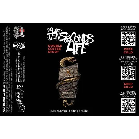 Lovedrafts The Last Ten Seconds of Life Double Coffee Stout
