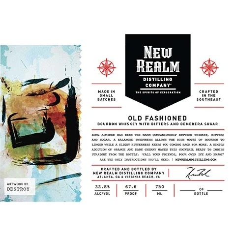 New Realm Old Fashioned Bourbon Whiskey