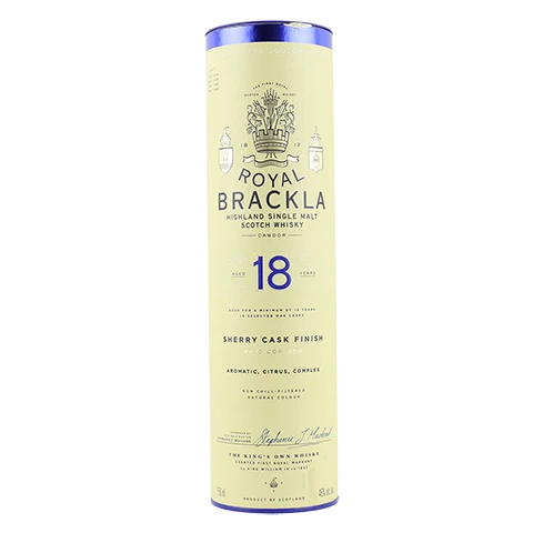 Royal Brakla Aged 18 Years Highland Single Malt Scotch Whisky