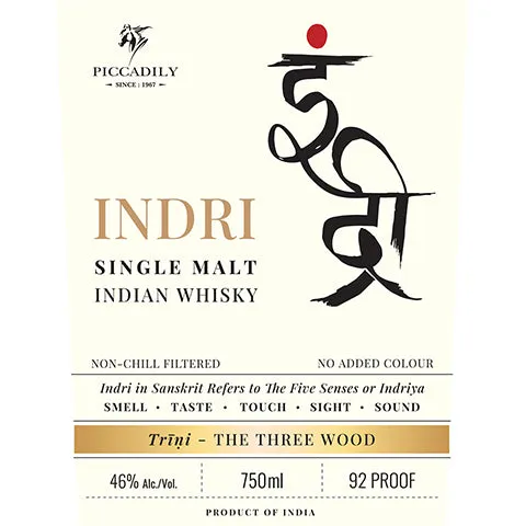 Indri Single Malt Indian Whisky
